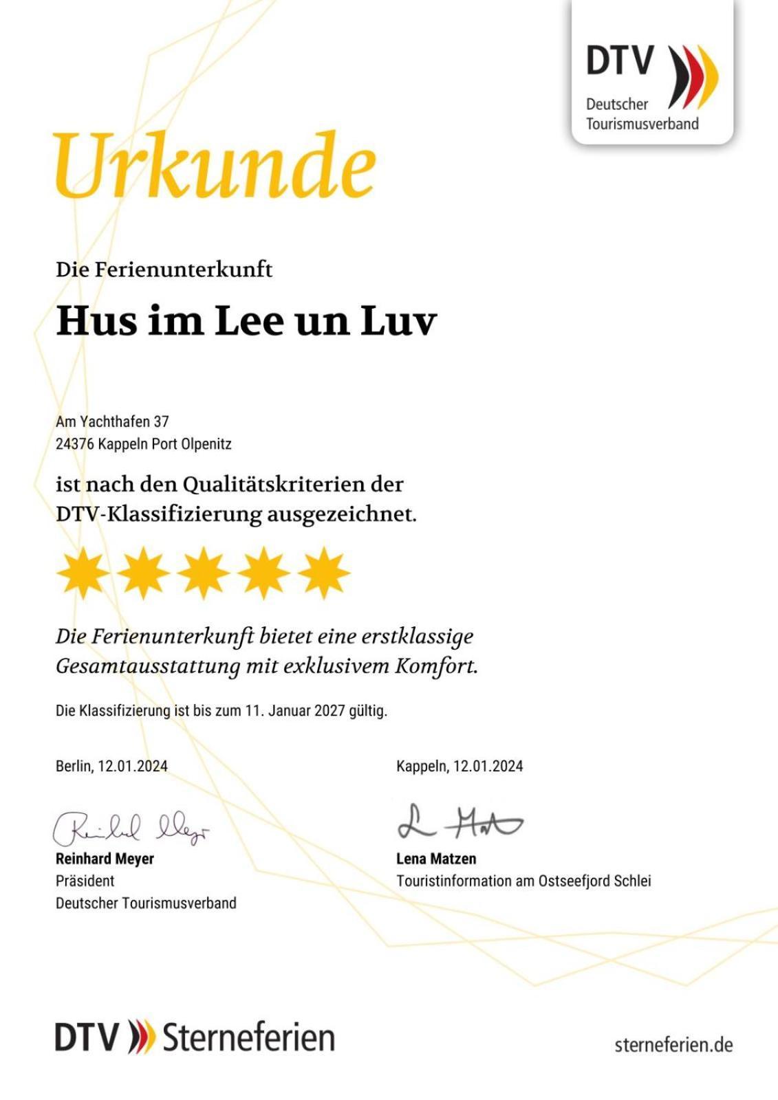 Hus Im Lee Un Luv Villa Olpenitz Exterior photo